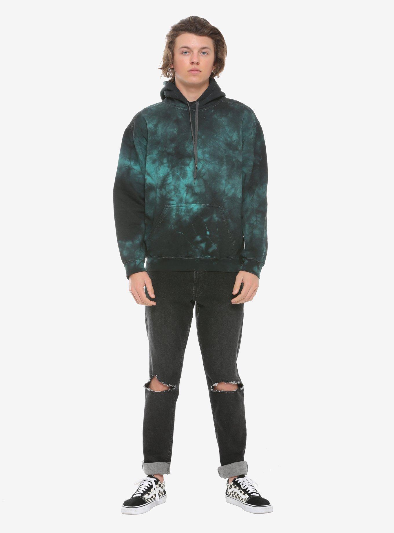 Teal Cloud Wash Hoodie, TEAL, alternate