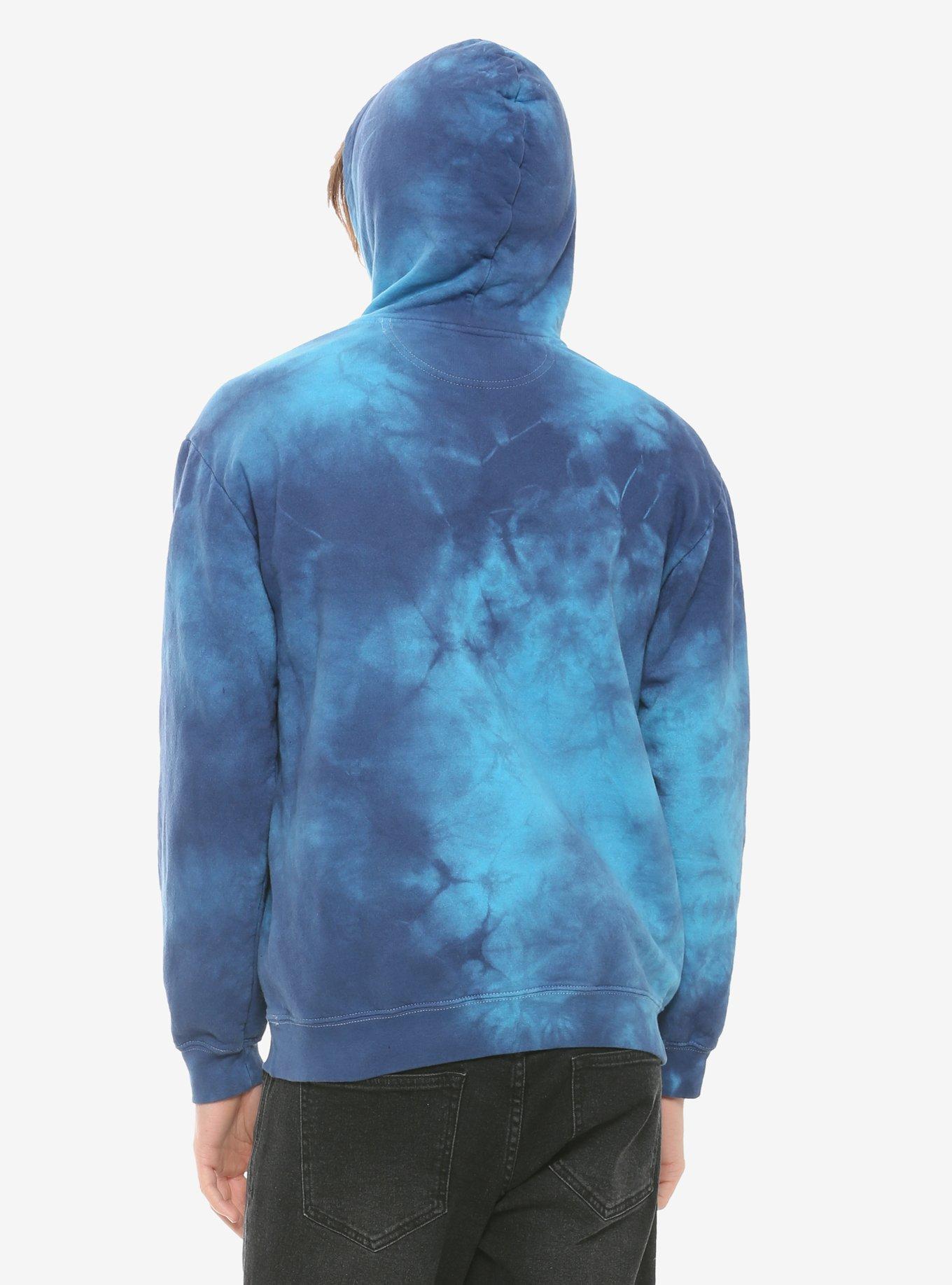Blue Tie-Dye Hoodie, , alternate