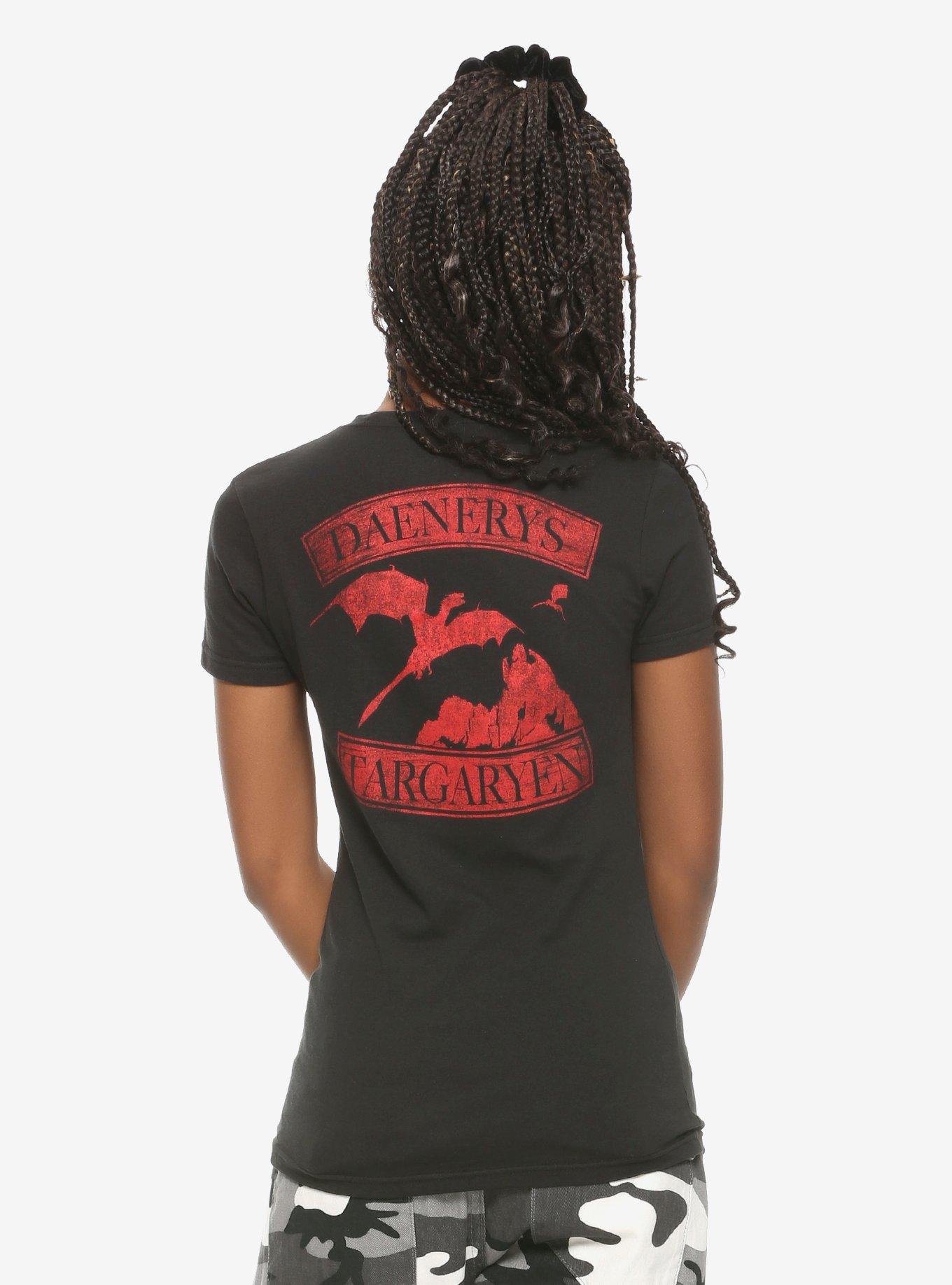 Game Of Thrones Daenerys Targaryen Girls T-Shirt, RED, alternate