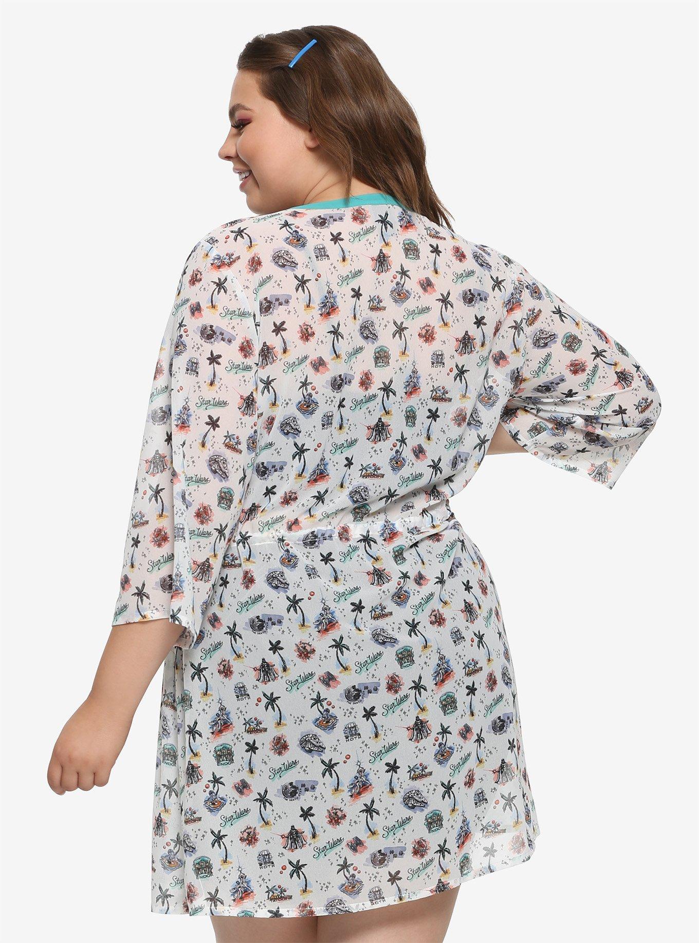 Her Universe Star Wars Vacation Beach Cover Up Plus Size, , alternate