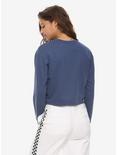 Disney Lilo & Stitch Tie-Front Girls Crop Sweatshirt, BLUE, alternate