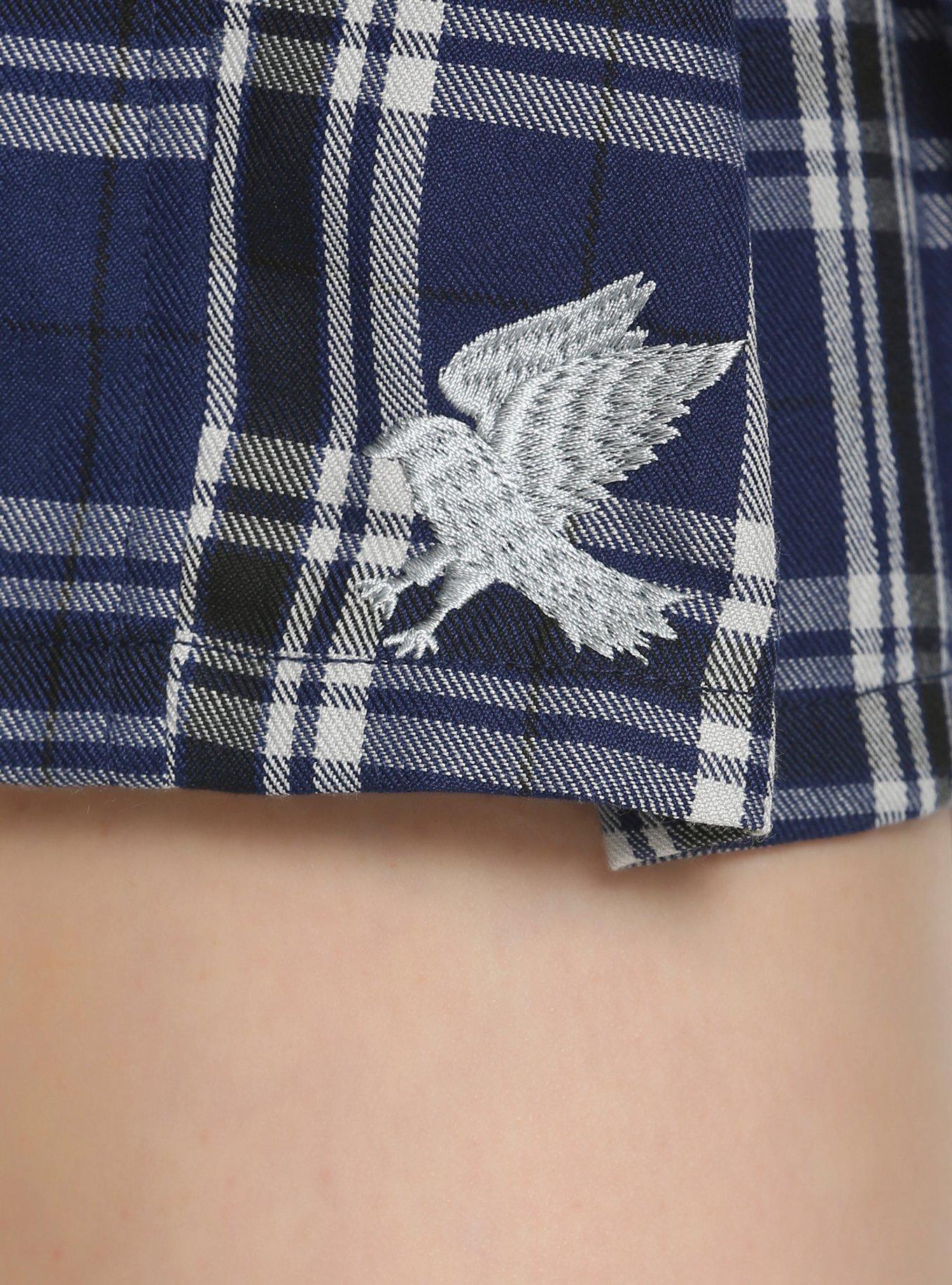 Harry Potter Ravenclaw Pleated Plaid Skirt, , alternate