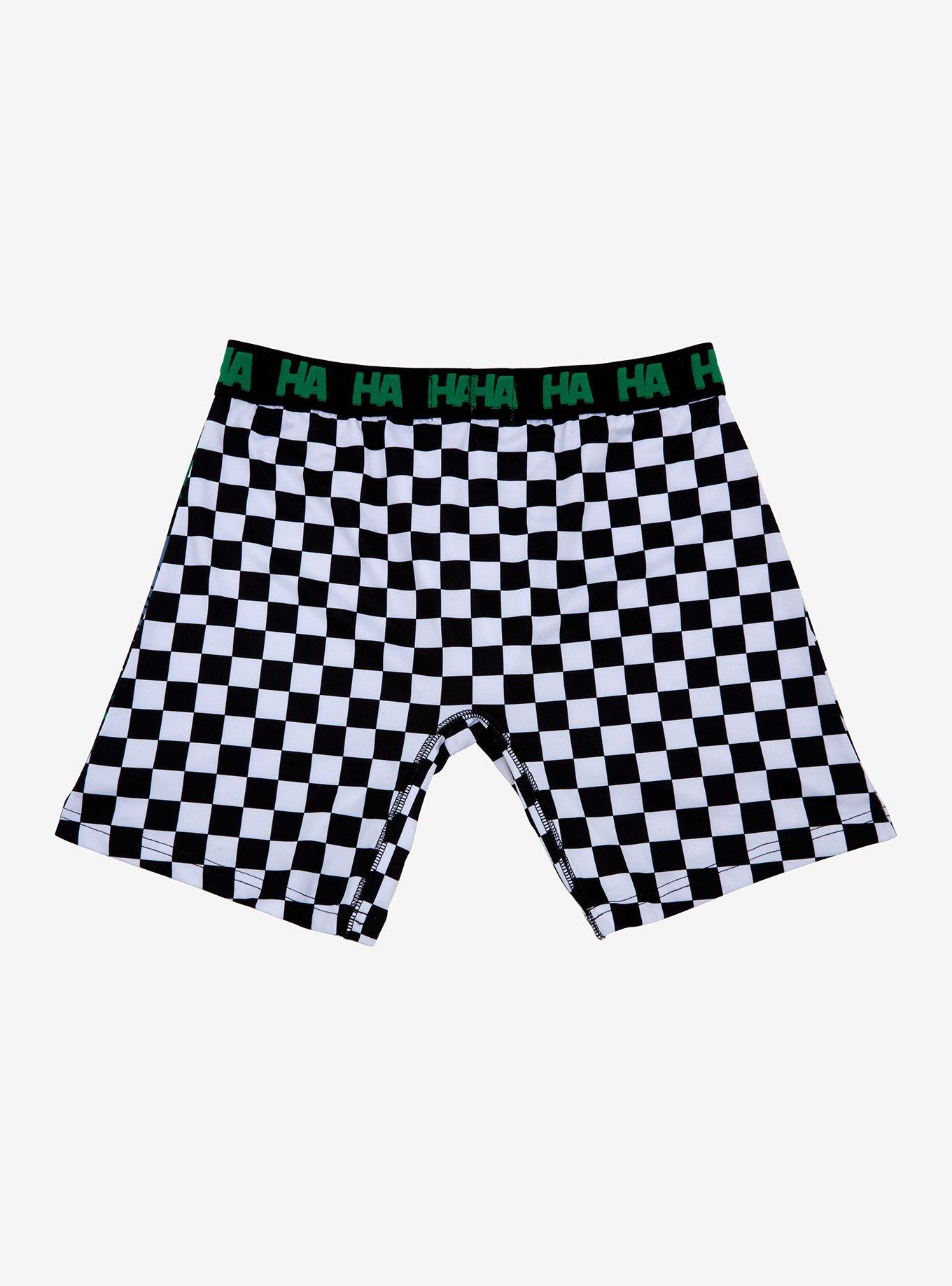 DC Comics Joker Checkered Boxer Briefs, MULTI, alternate