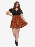 Plus Size Harry Potter Gryffindor Pleated Plaid Skirt Plus Size, , alternate