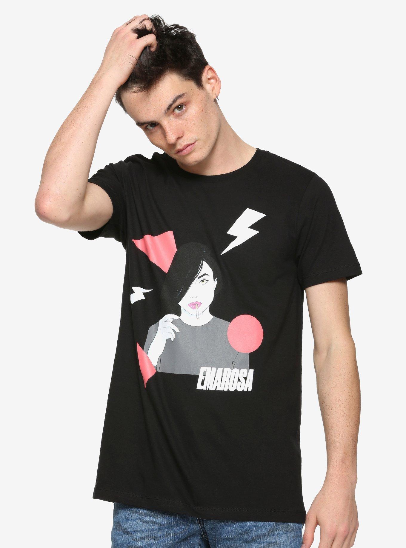 Emarosa Peach Club T-Shirt, BLACK, alternate