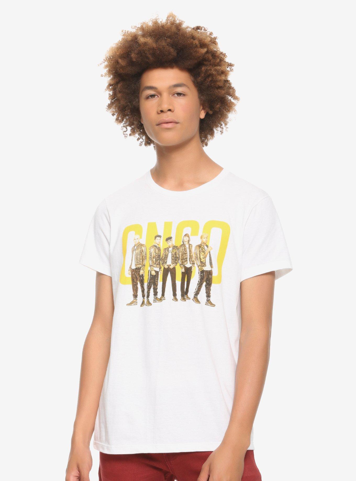 CNCO Logo Gold T-Shirt, WHITE, alternate