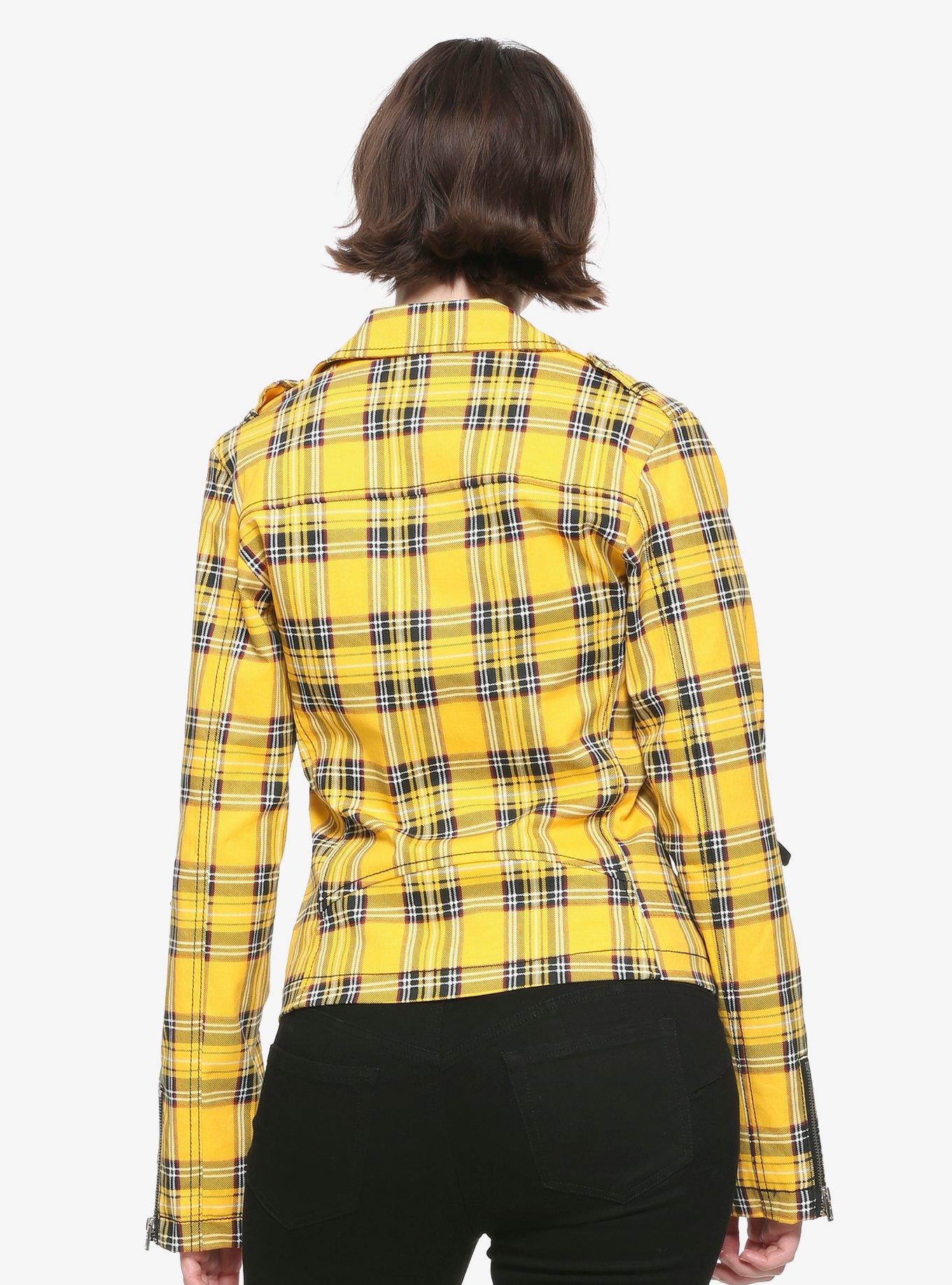 Royal Bones By Tripp Yellow Plaid Girls Jacket, PLAID - YELLOW, alternate