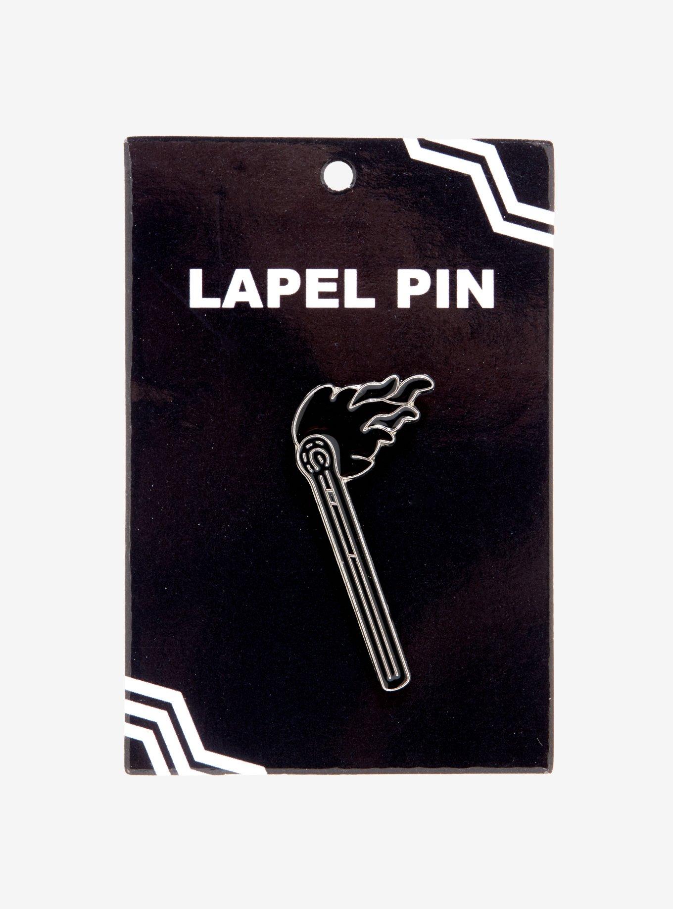 Lit Match Enamel Pin, , alternate