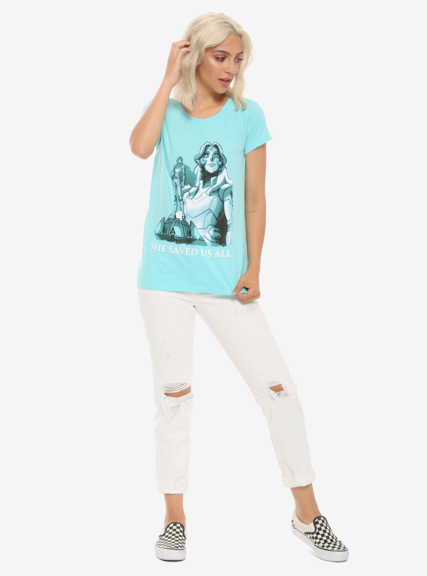 Voltron: Legendary Defender Allura Statue Girls T-Shirt, MULTI, alternate