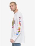 Street Fighter Flags Long Sleeve T-Shirt, WHITE, alternate