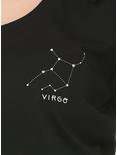 Virgo Zodiac Girls T-Shirt, BLACK, alternate