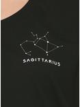 Sagittarius Zodiac Girls T-Shirt, BLACK, alternate