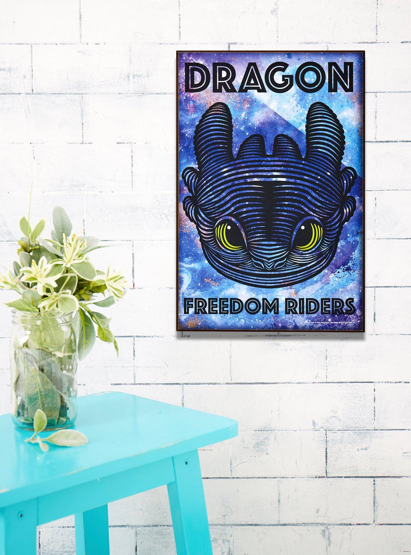 How To Train Your Dragon Toothless Galaxy Wood Wall Art, , alternate