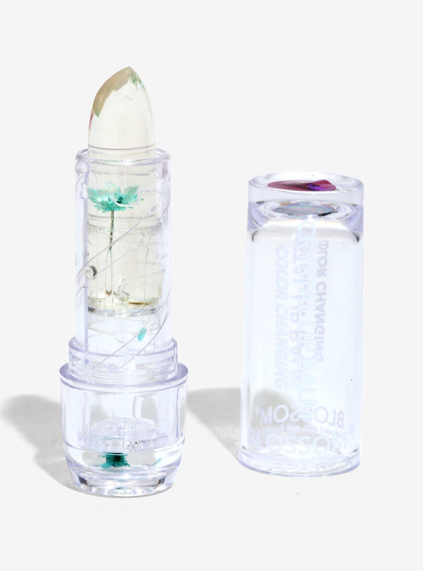 Blossom Color Changing Crystal Lip Balm - Turquoise, , alternate