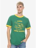 Stranger Things Camp Know Where Ringer T-Shirt, GOLD, alternate