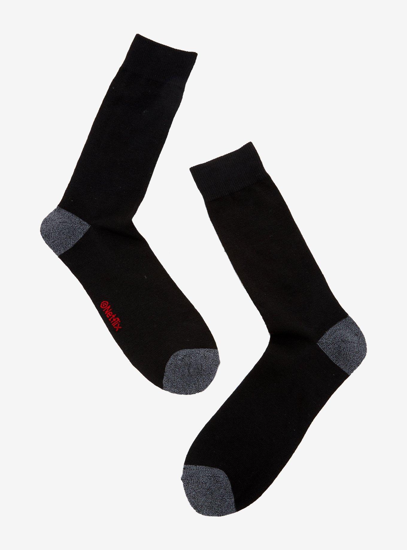 Stranger Things Logo Crew Socks, , alternate
