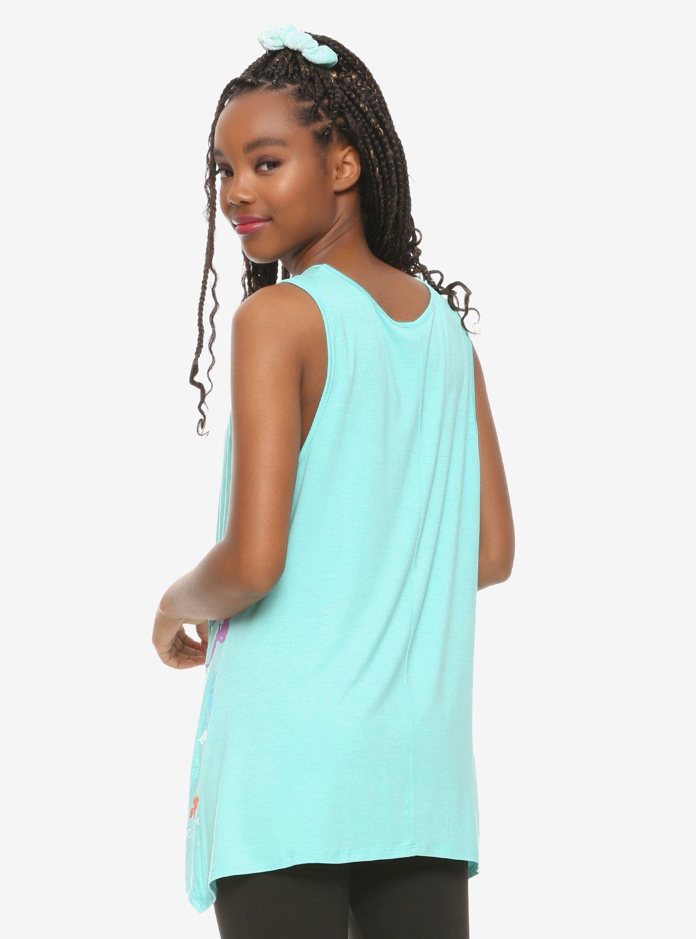 Disney The Little Mermaid Silhouette Shark Bite Tank Top, , alternate