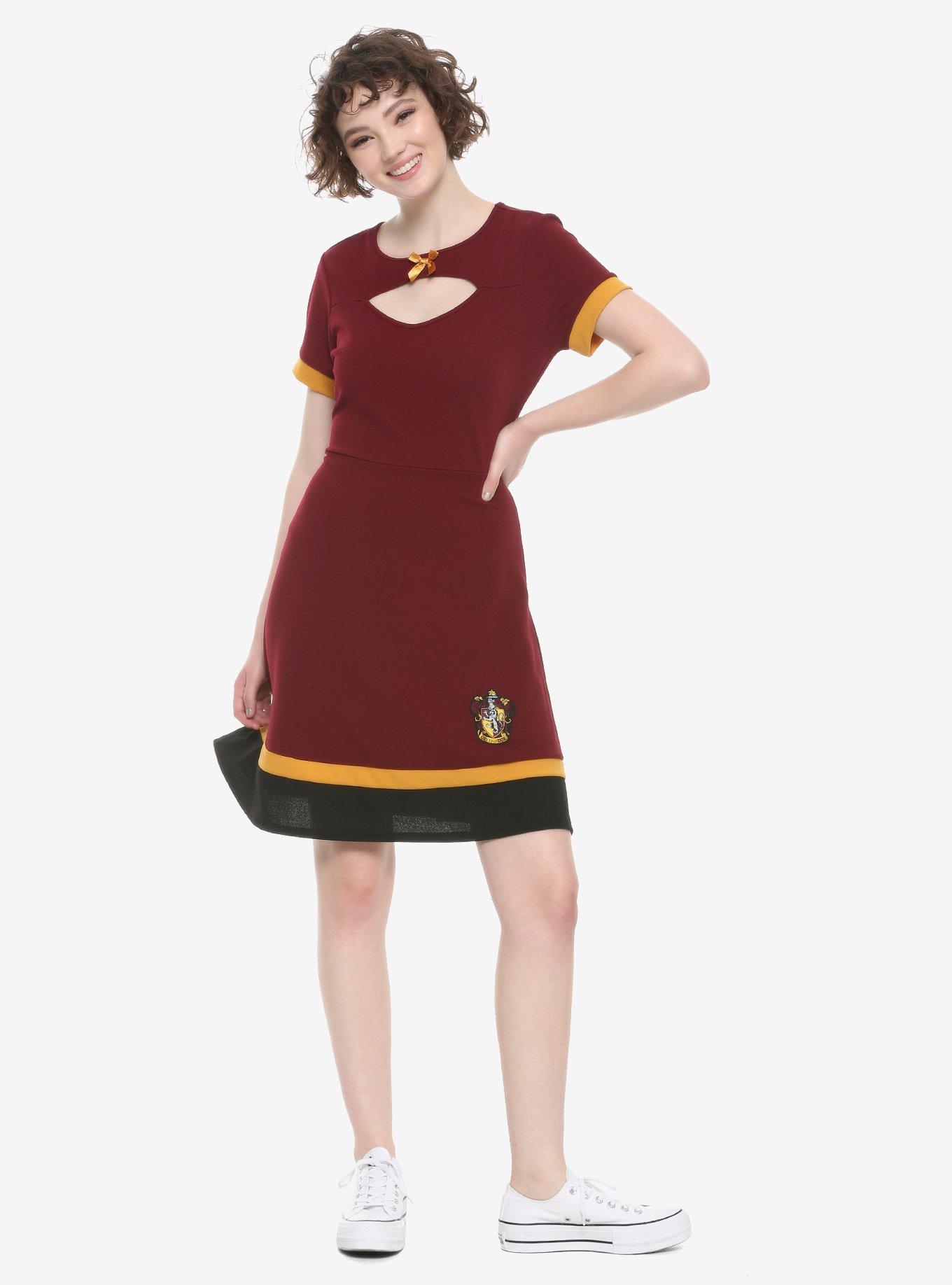 Harry Potter Gryffindor Color-Block Dress, , alternate