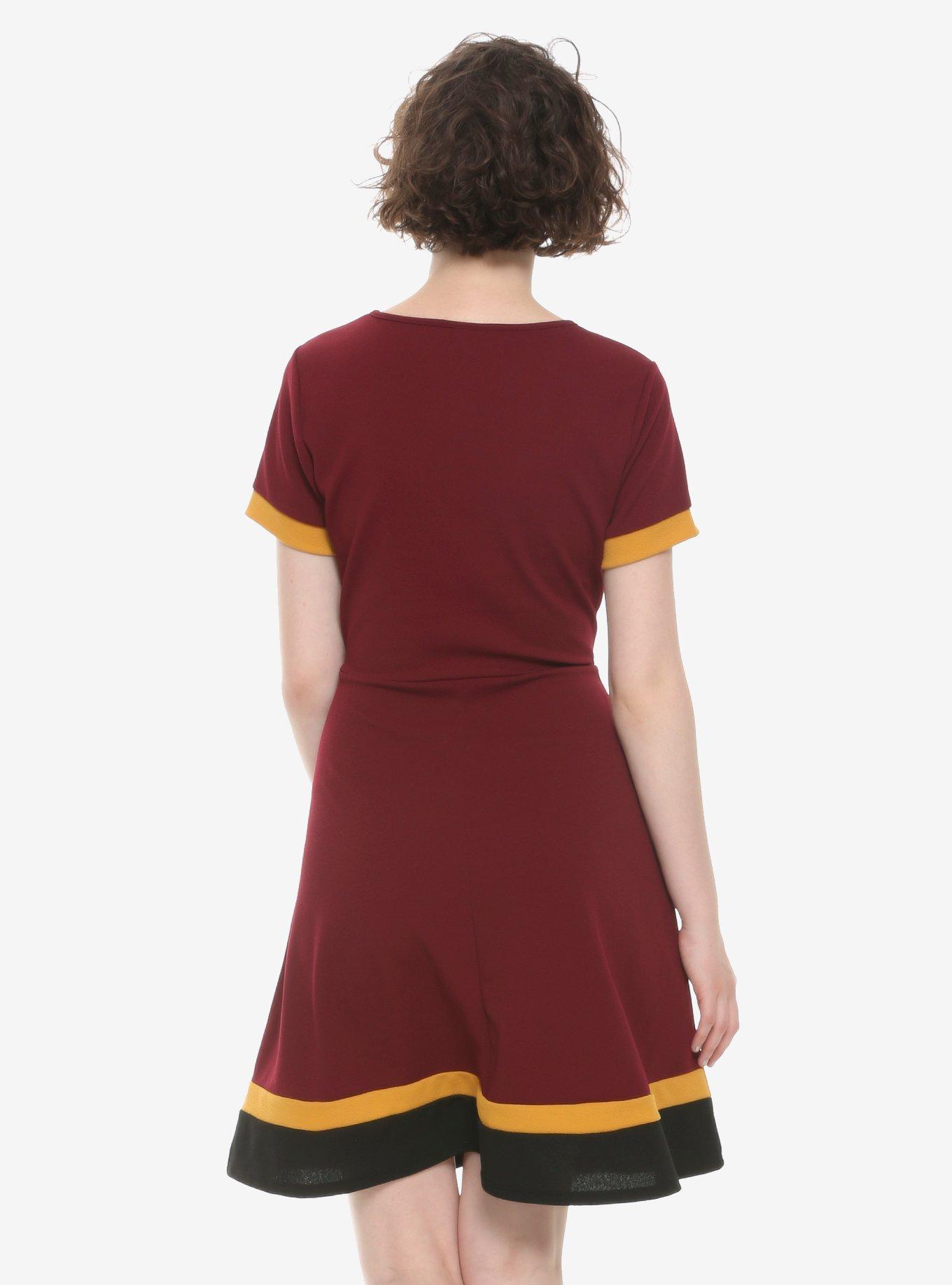 Harry Potter Gryffindor Color-Block Dress, , alternate