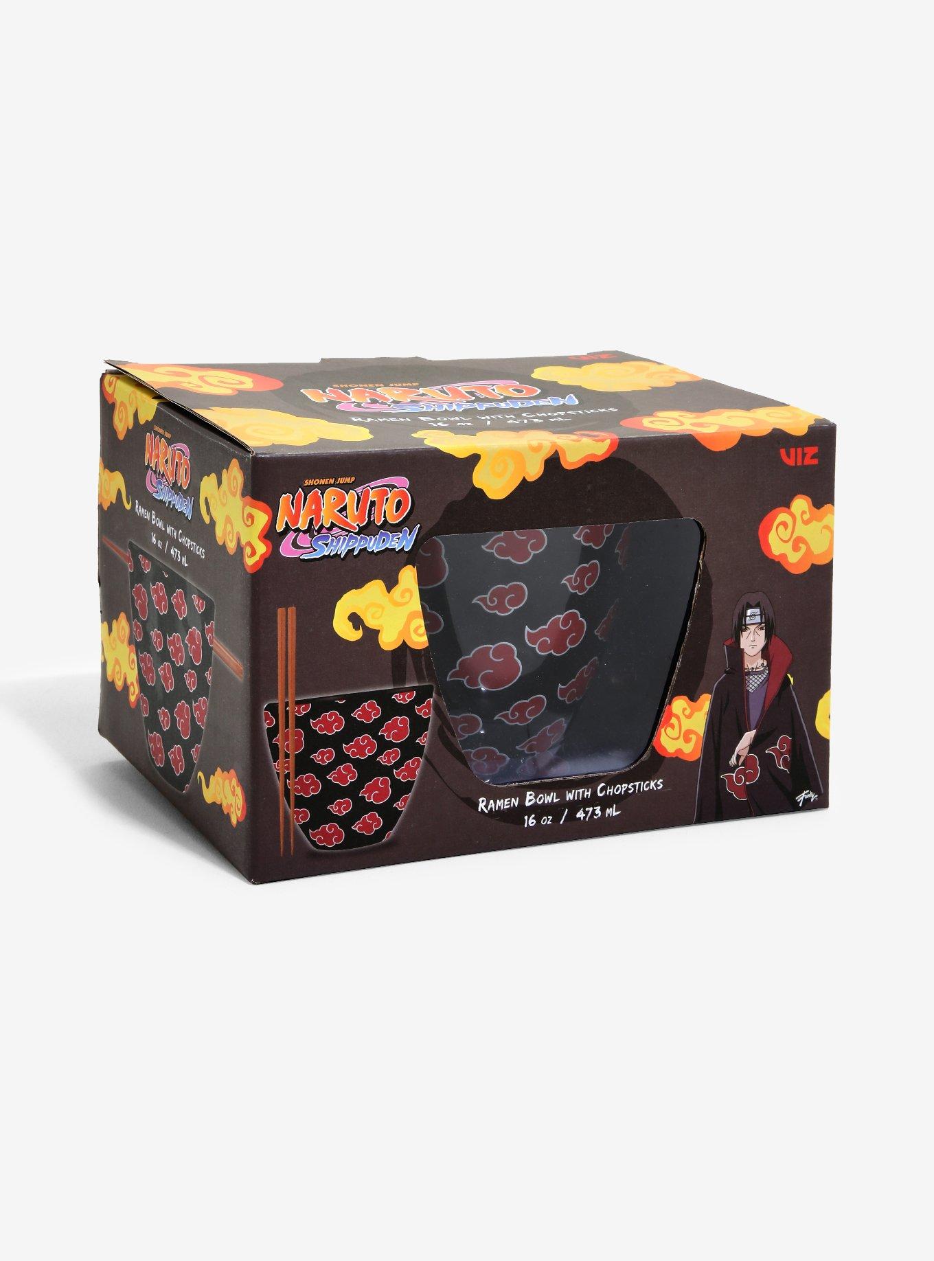 Naruto Akatsuki Cloud Ramen Bowl with Chopsticks - BoxLunch Exclusive, , alternate