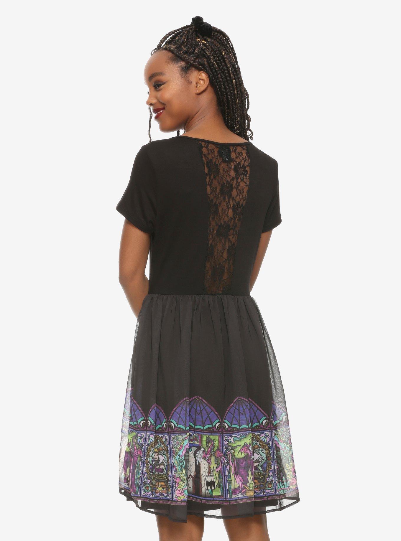 Disney Villains Stained Glass Border Dress, , alternate