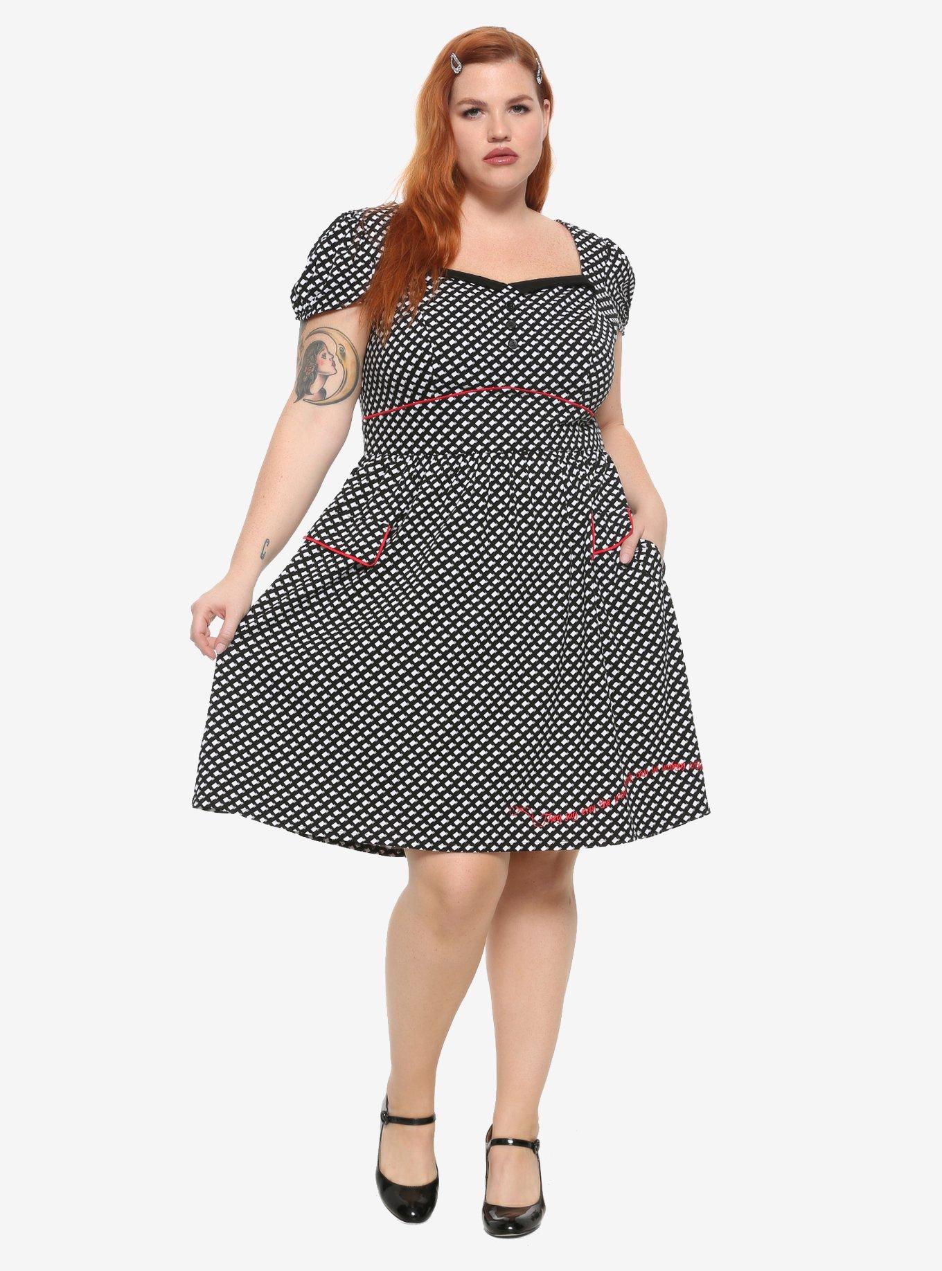 Coraline Other Mother Retro Dress Plus Size, MULTI, alternate