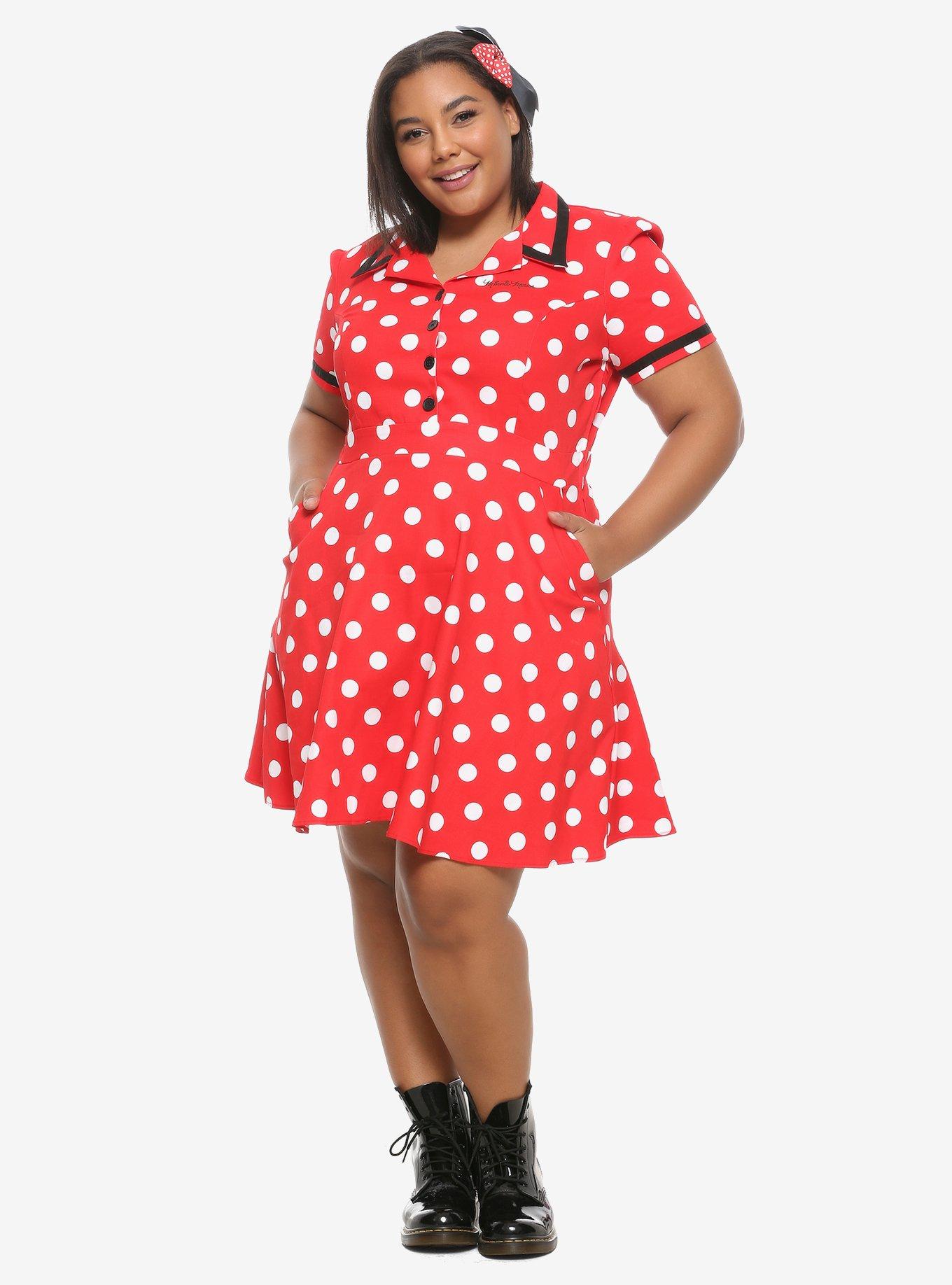 Disney Minnie Mouse Retro Dress Plus Size, , alternate