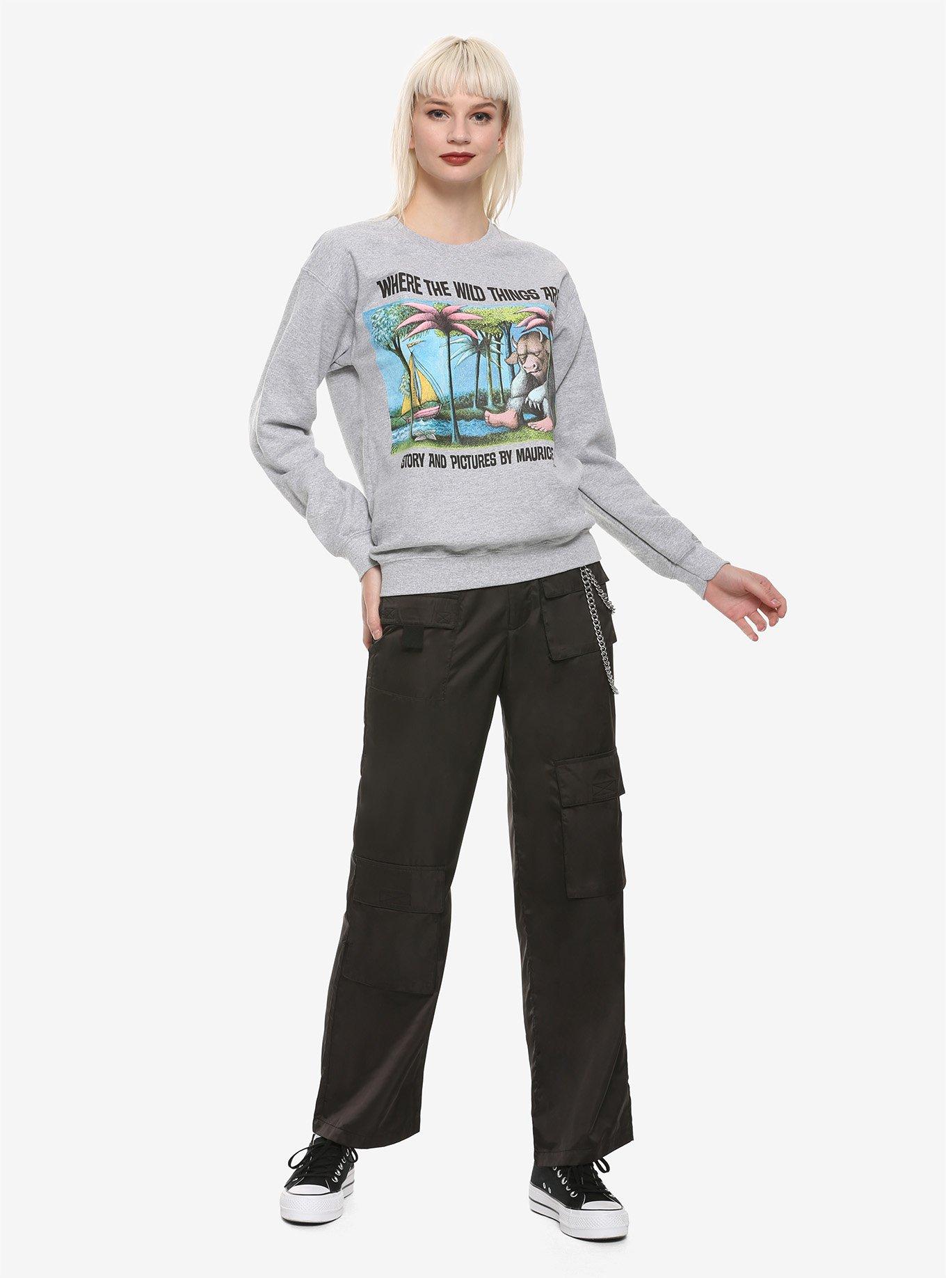 Where The Wild Things Are Book Cover Girls Sweatshirt, MULTI, alternate