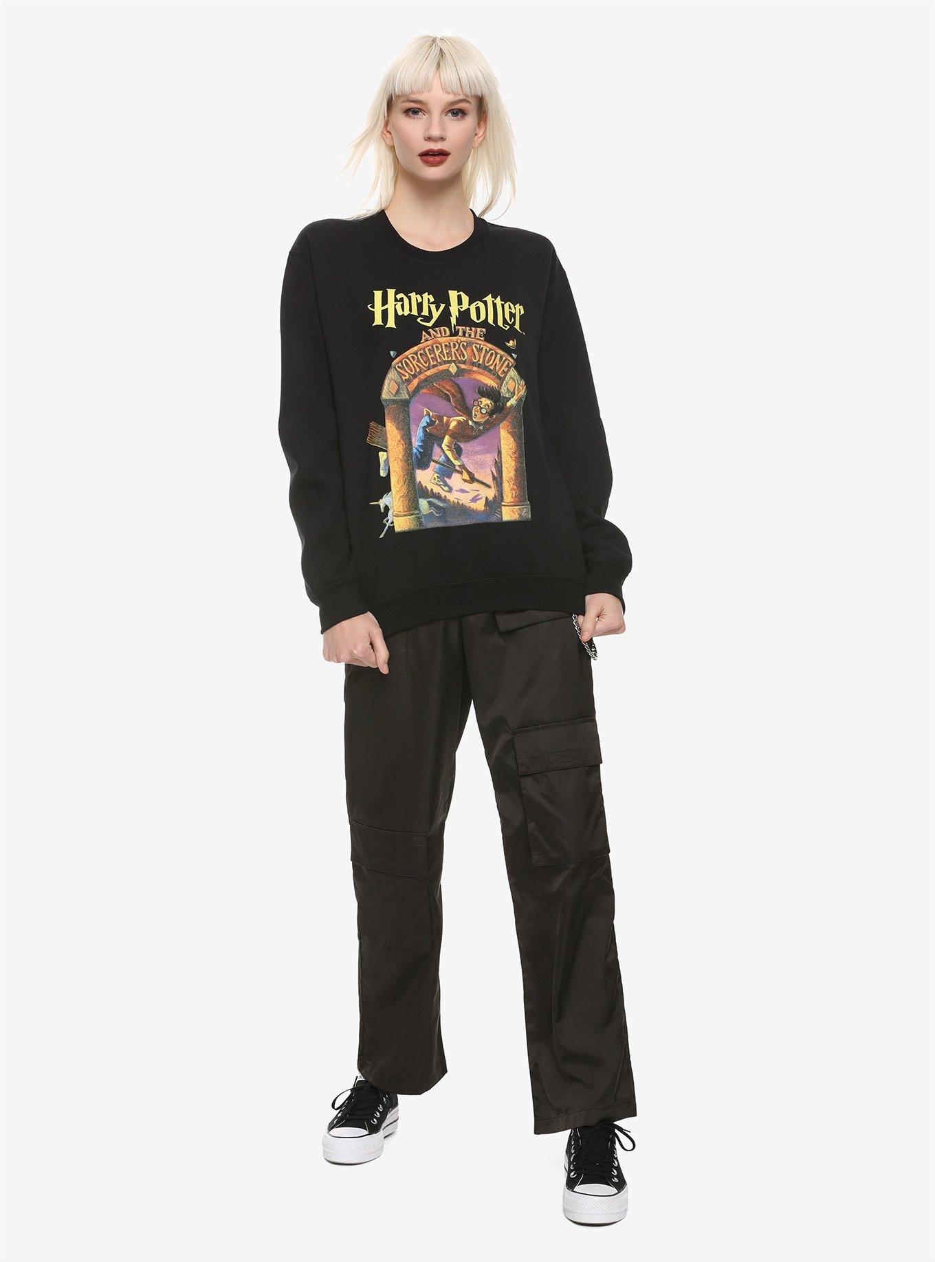 Harry Potter And The Sorcerer's Stone Book Cover Girls Sweatshirt, , alternate