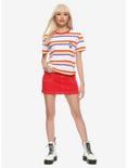 Stranger Things Max Striped Girls Ringer T-Shirt, MULTI, alternate