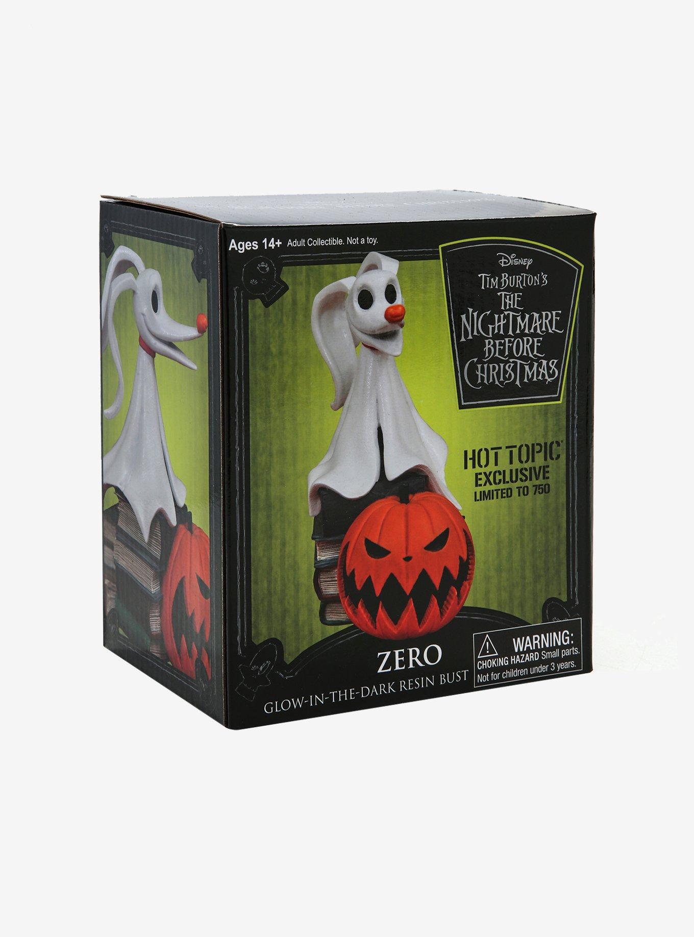 The Nightmare Before Christmas Zero Glow-In-The-Dark Resin Bust Hot Topic Exclusive, , alternate