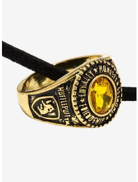 Plus Size Harry Potter Hufflepuff Ring Necklace, , hi-res