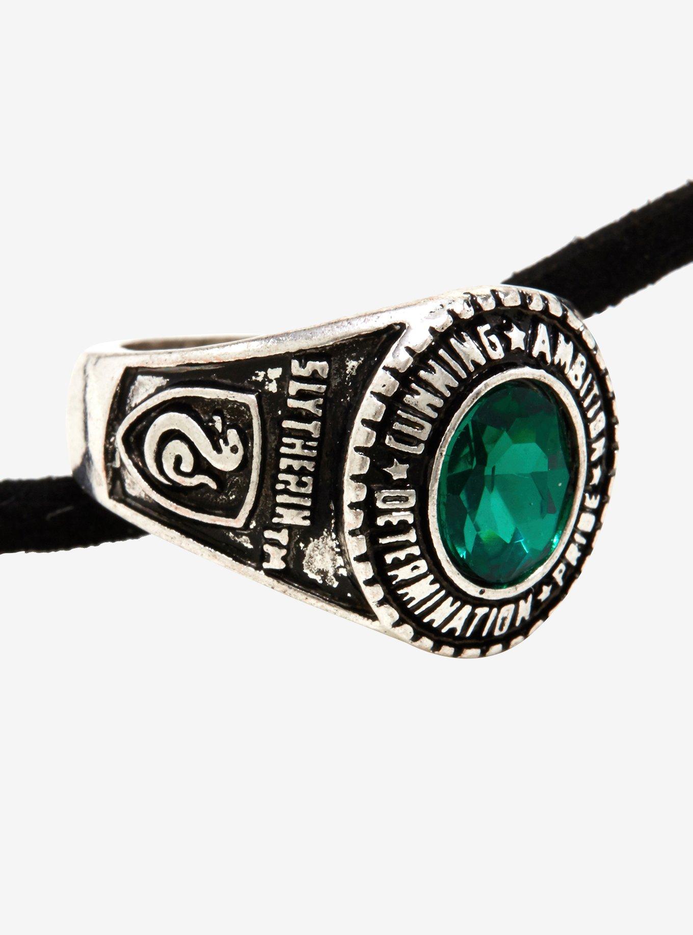 Harry Potter Slytherin Ring Necklace, , alternate