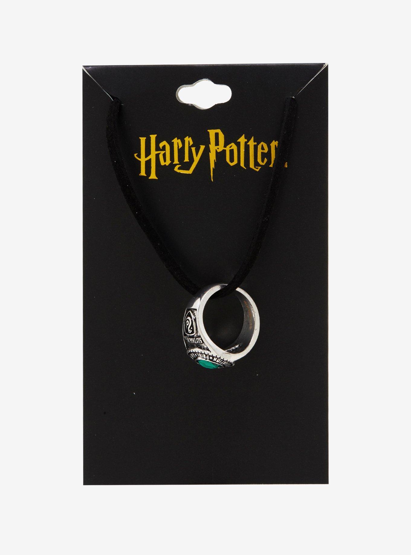 Harry Potter Slytherin Ring Necklace, , alternate