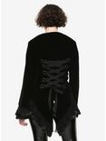 Black Velvet Lace & Tails Girls Jacket, BLACK, alternate