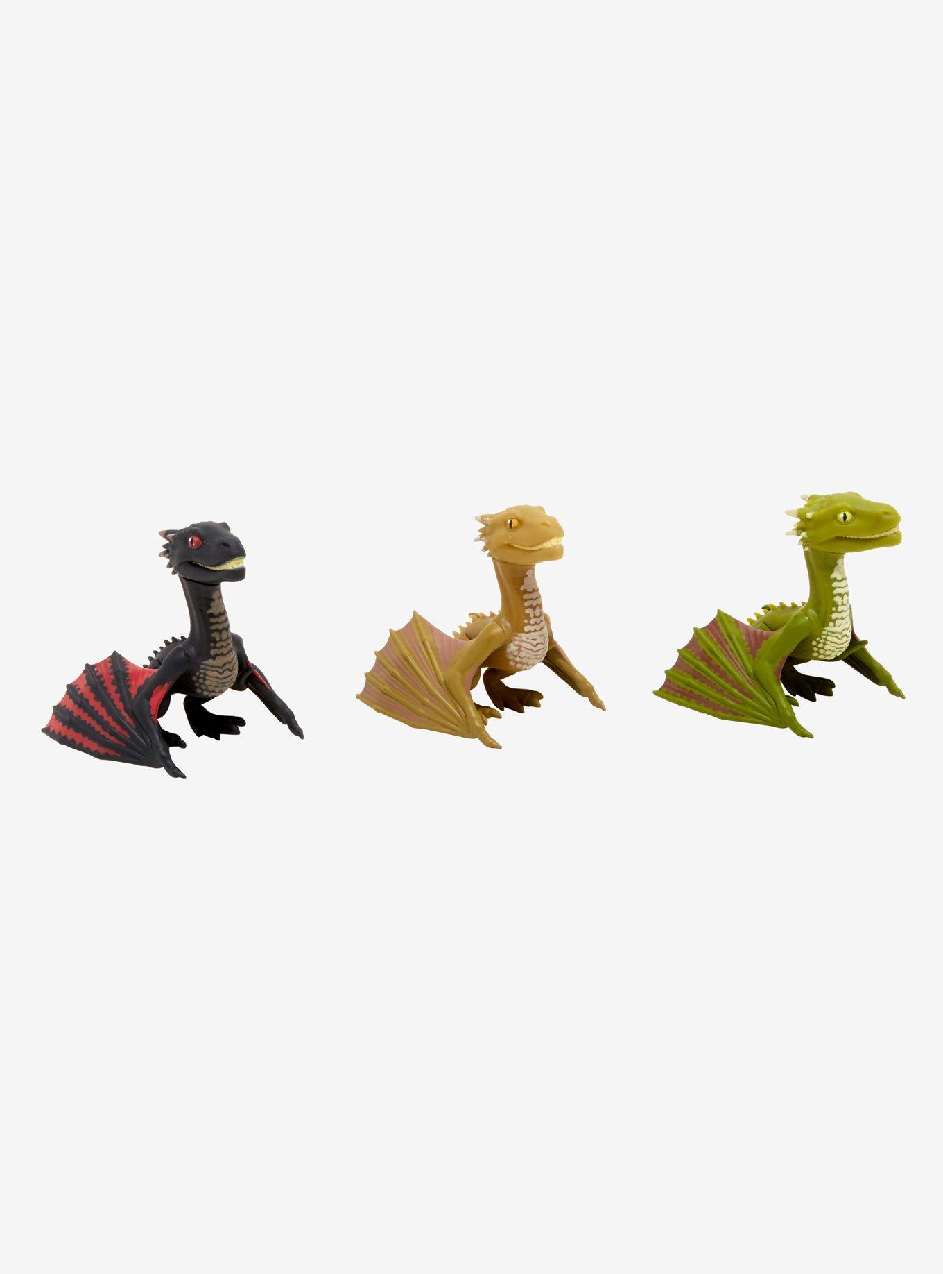 Game Of Thrones Young Dragons Glow-In-The-Dark Titans Vinyl Figure Set 2019 Summer Convention Exclusive, , alternate