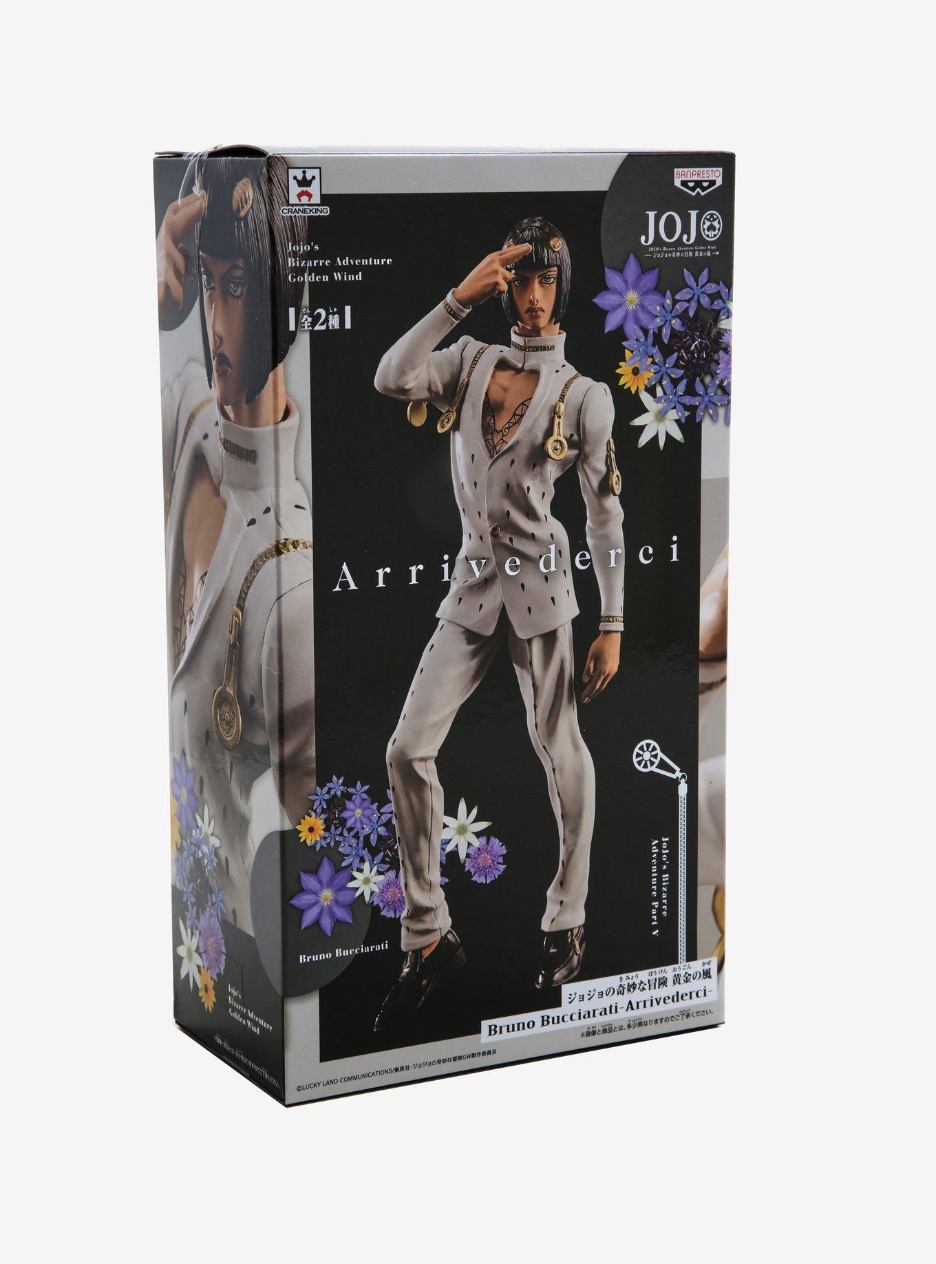 Banpresto Jojo's Bizarre Adventure Golden Wind Bruno Bucciarati Arrivederci Collectible Figure, , alternate