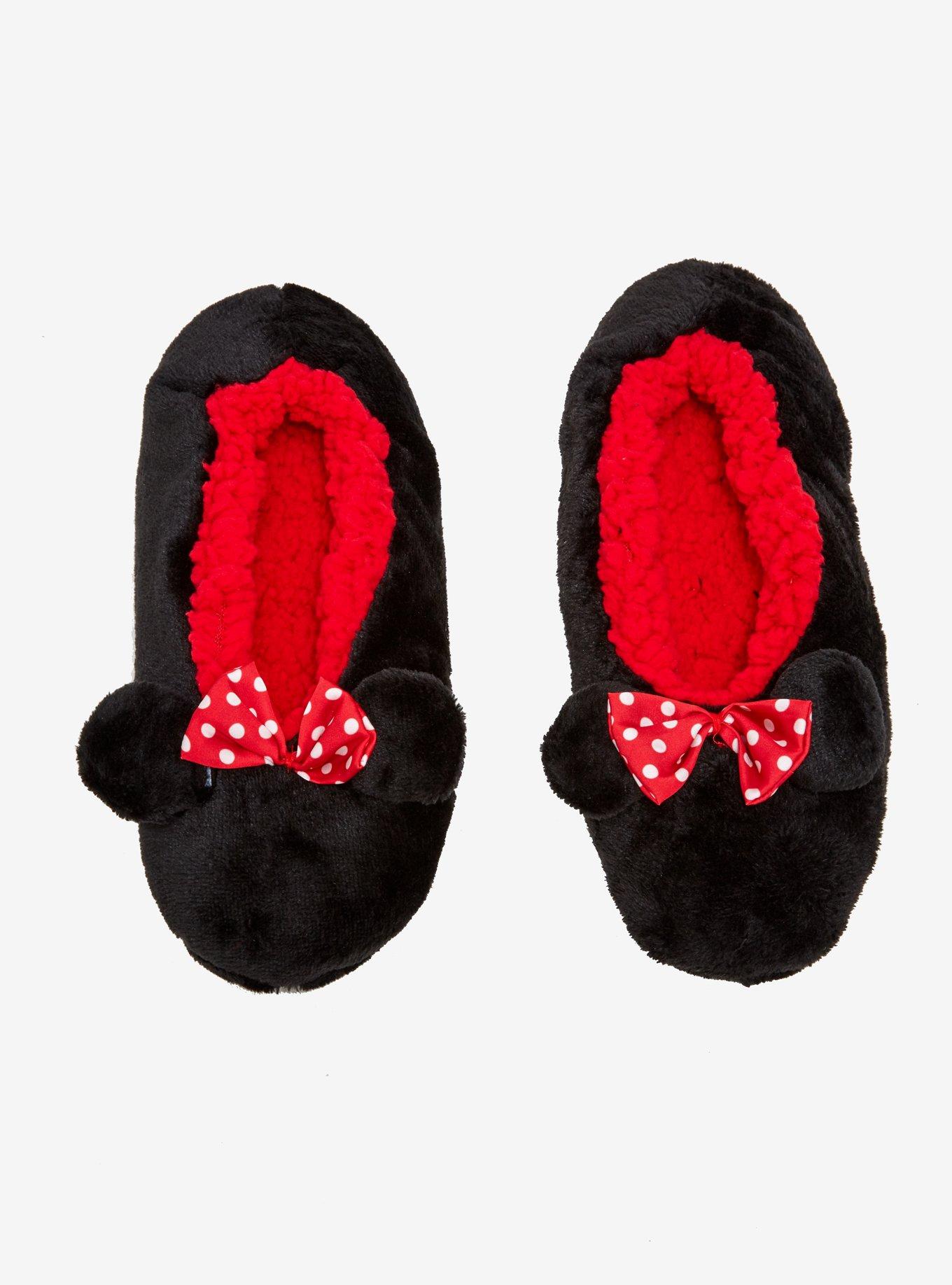 Disney Minnie Mouse Cozy Slippers, , hi-res