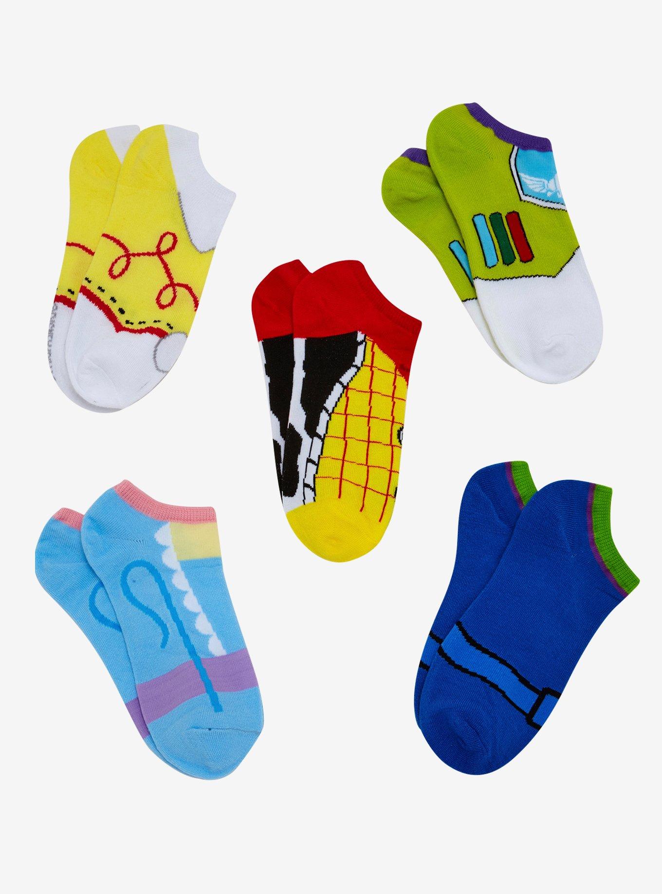 Disney Pixar Toy Story Characters No-Show Socks 5 Pair, , alternate