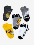 Disney The Lion King Simba Nala No-Show Socks 5 Pair, , alternate
