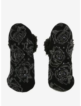 Plus Size The Nightmare Before Christmas Jack Head Rose Cozy Slippers, , hi-res