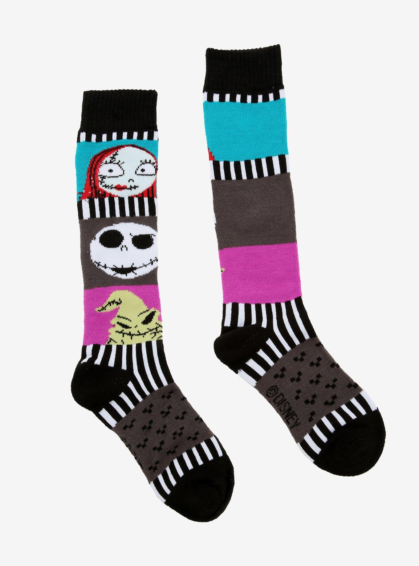 The Nightmare Before Christmas Chibi Characters Knee-High Socks, , alternate