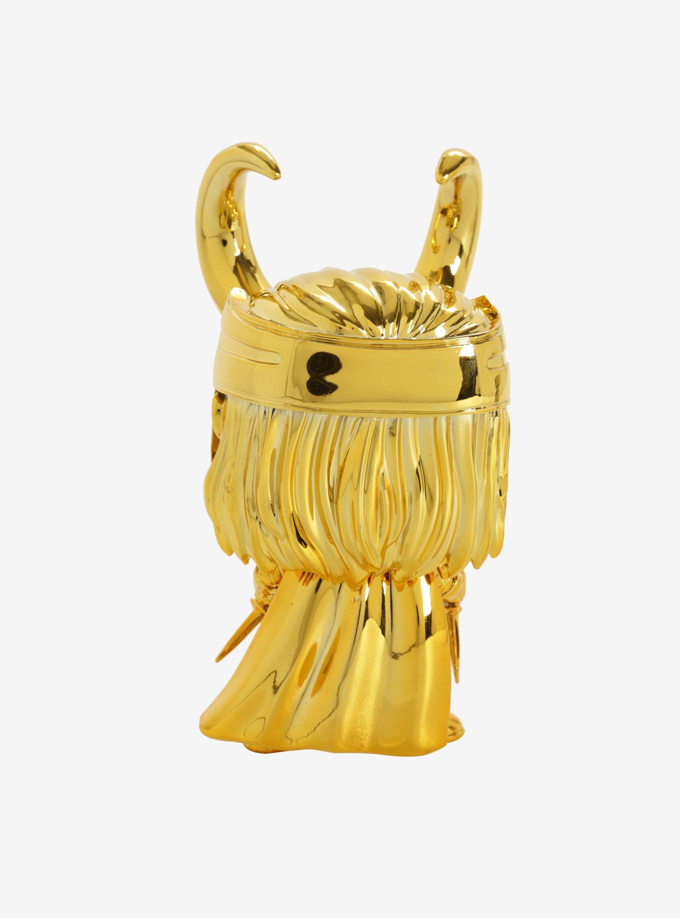 Funko Marvel Studios: The First Ten Years Pop! Gold Chrome Loki Bobble-Head, , alternate