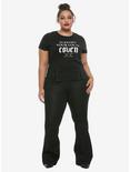 Support Your Local Coven Lace-Up Girls Top Plus Size, , alternate