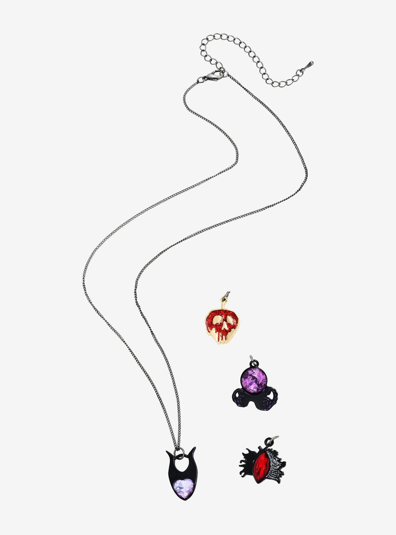 Disney Villains Multi Charm Necklace, , alternate