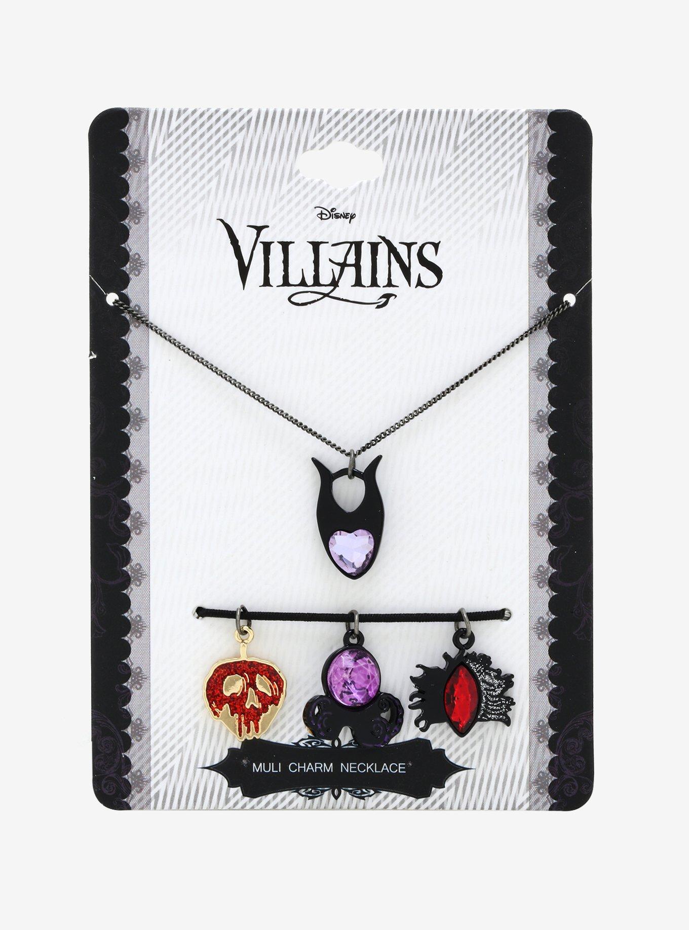Disney Villains Multi Charm Necklace, , alternate