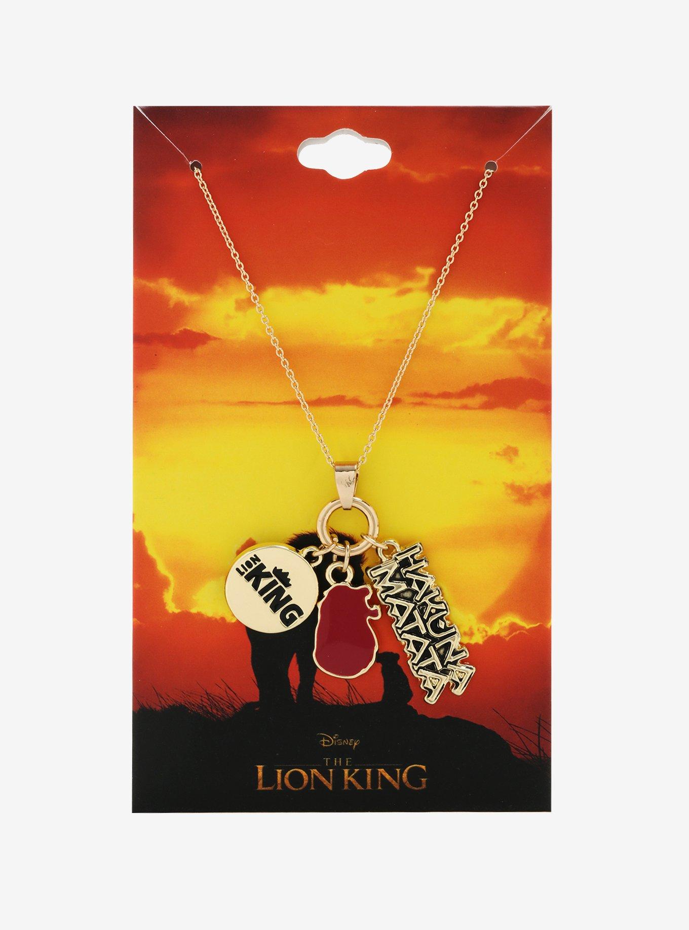 Plus Size Disney The Lion King Charm Necklace, , alternate