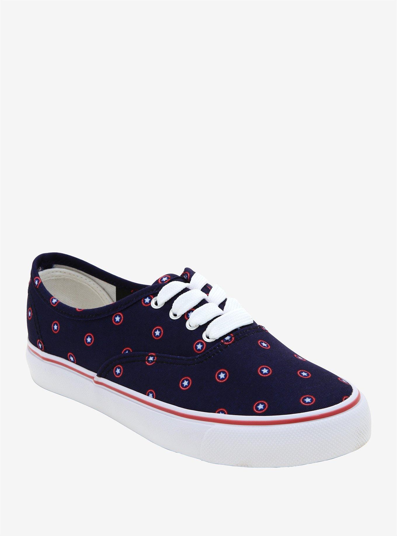 Marvel Captain America Shield Print Sneakers, , alternate