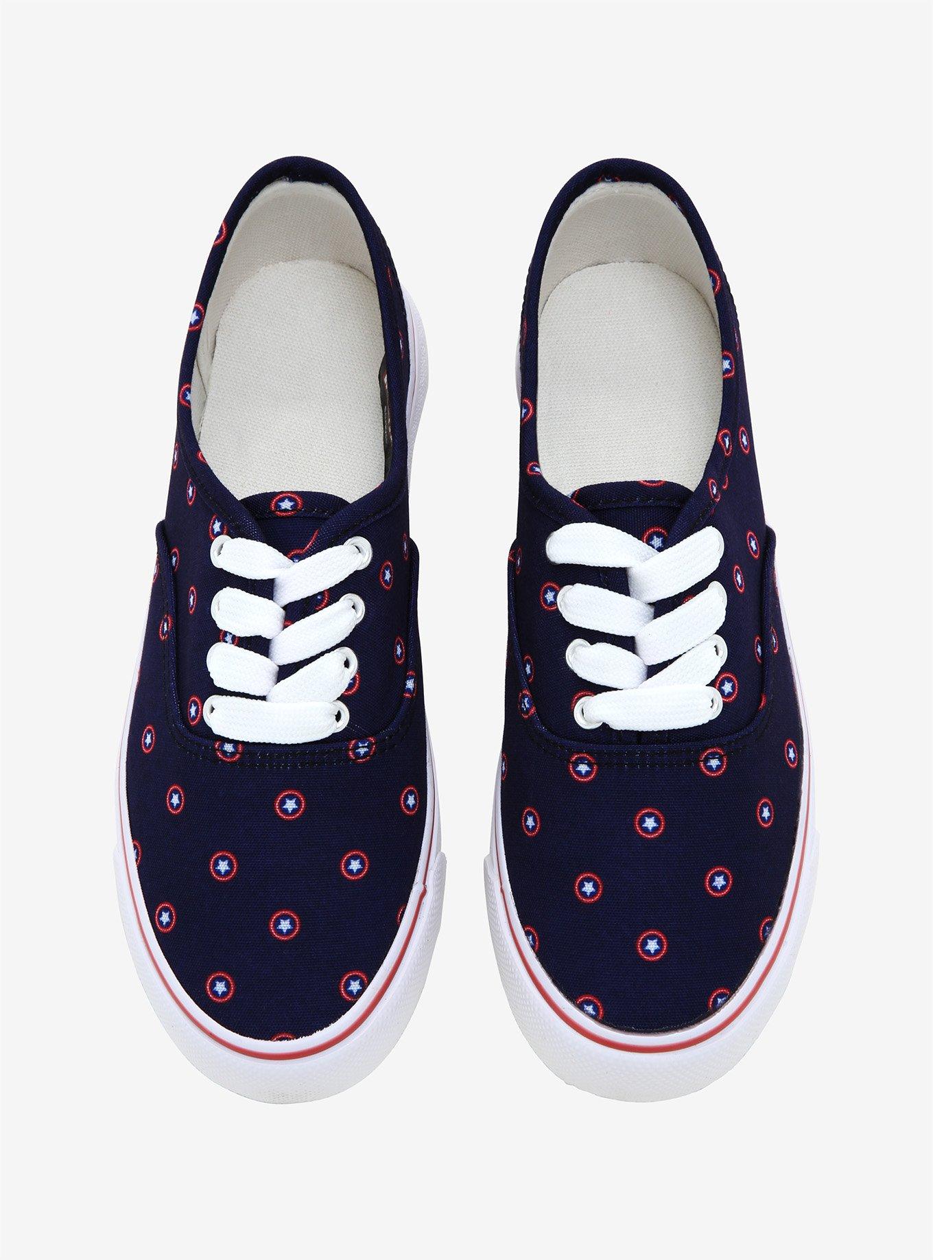 Marvel Captain America Shield Print Sneakers, , alternate