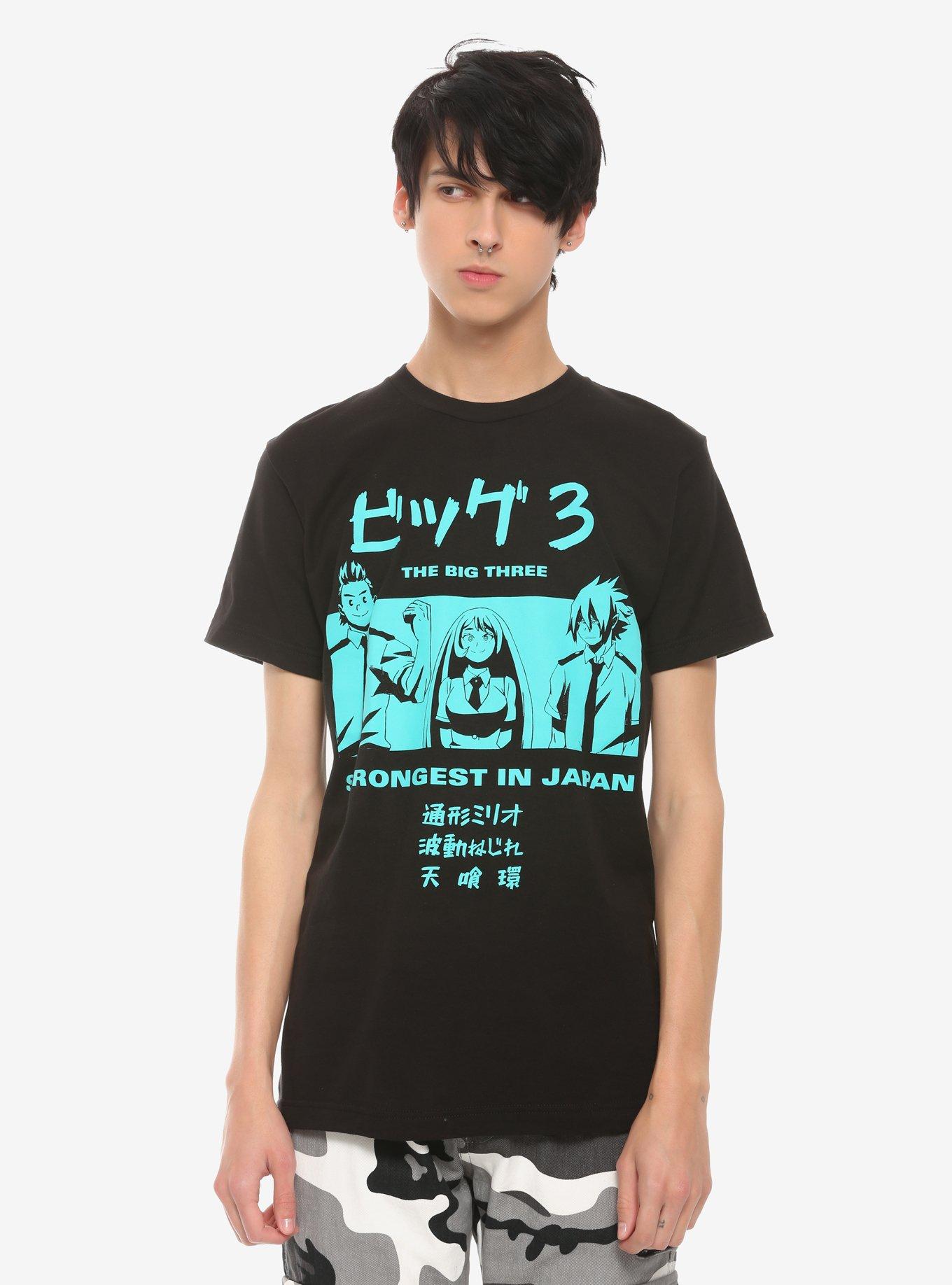 My Hero Academia The Big 3 T-Shirt, TEAL, alternate